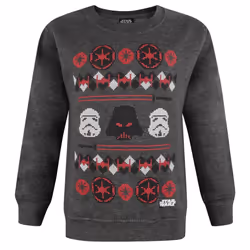 Star Wars Boys Fair Isle Christmas Sweatshirt