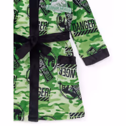 Jurassic World Boys Camo Robe - 10-11 Years, Green/Black