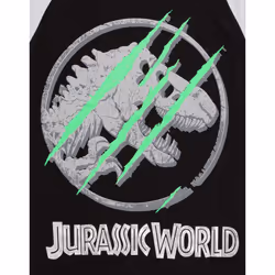 Jurassic World Boys Camo Long-Sleeved Pyjama Set - 8-9 Years, Black/Grey/Green