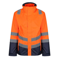 Regatta Mens Pro 3 in 1 Hi-Vis Jacket - L, Orange/Navy