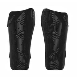 Precision Unisex Adult Origin.0 Strap Shin Guards - XS, Black/Charcoal