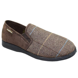 Goodyear Mens Harrison Tweed Slippers - 12 UK, Brown