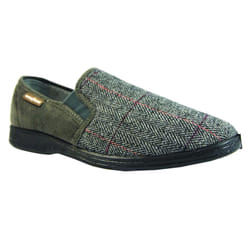 Goodyear Mens Harrison Tweed Slippers - 7 UK, Grey