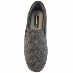Goodyear Mens Harrison Tweed Slippers - 7 UK, Grey