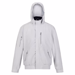 Regatta Mens Feelding Linear Waterproof Bomber Jacket - S, Silver Grey
