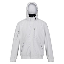 Regatta Mens Feelding Linear Waterproof Bomber Jacket - S, Silver Grey