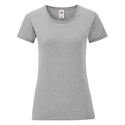 Fruit of the Loom Womens/Ladies Iconic Heather T-Shirt - XL, Athletic Heather Grey