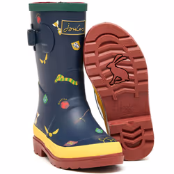 Joules Kids Spellbinding Outdoor Wellington Boots Wellies - Navy Quidditch - 9K, Navy Quidditch