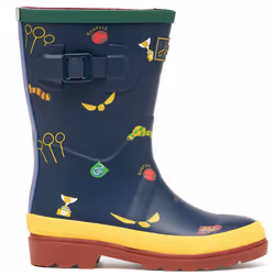 Joules Kids Spellbinding Outdoor Wellington Boots Wellies - Navy Quidditch - 9K, Navy Quidditch