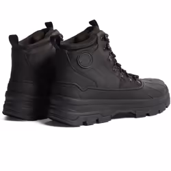 ) Hunter Explorer Duck Rubber Men's Black Boots - Black, 10 (Adults'
