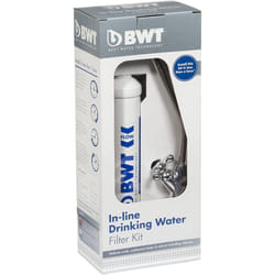 BWT DWFKIT Inline Drinking Water Filter Kit, Chrome Finish Tap