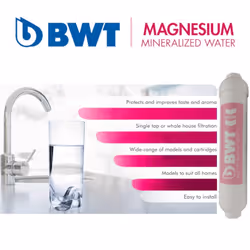 in-line Water Filter Replacement Cartridge with Magnesium Technology MMDWFCART - White