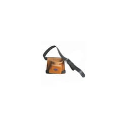 Silverline Leather Nail & Tool Bag 8 Pocket 260 x 230mm - Belt 675030 -  tool leather nail bag 8 silverline pocket belt 675030 260 x 230mm