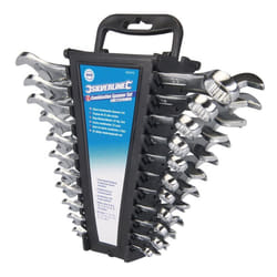 Silverline Combination Spanner Set 22pce 6 - 22mm & 1/4 - 7/8" - 633470 22 14 -  spanner set combination silverline 633470 22 22mm 14 78 22pce 1478