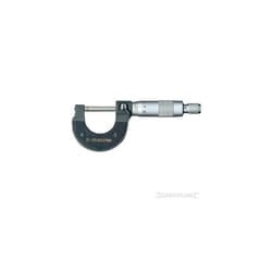 25mm Silverline External Micrometer - 282378 -  micrometer external 25mm silverline 282378