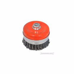 Silverline Angle Grinder 100mm Twist Knot Steel Wire Cup Brush
