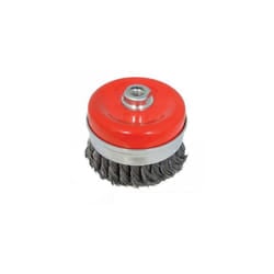 Silverline Angle Grinder 65mm Twist Knot Steel Wire Cup Brush