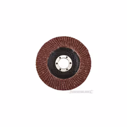 Silverline 115mm Aluminium Oxide Grinding Sanding Flap Disc (40 Grit)