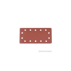Silverline 240 Grit 10 Pack Hook & Loop 1/2 Sheets - 12 Punched 10pk 595752 -  12 sheets punched grit hook loop 240 10pk silverline 595752 sanding