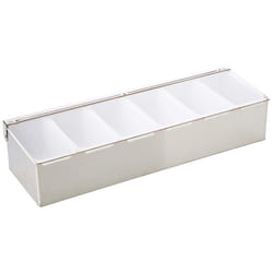 Utopia Bar Accessories, F91104-000000-B01001, Condiment Holder - 6 Inserts 17.5' (44.5cm) (Box of 1)