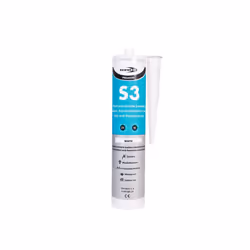 S3 Sanitary Silicone Sealant Bath Sink Shower Anti Mould Fungal Resistant