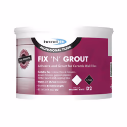 Bond It Fix N Grout Tile Adhesive Internal Use Ideal For Showers And Wet Rooms D2