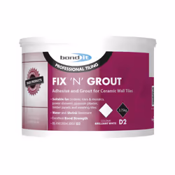 Bond It Fix N Grout Tile Adhesive Internal Use Ideal For Showers And Wet Rooms D2