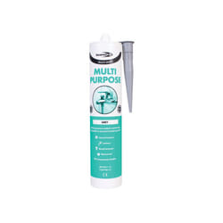 5x Bond It Grey Multimate Silicone Sealant Multi Purpose Kitchen Bathroom