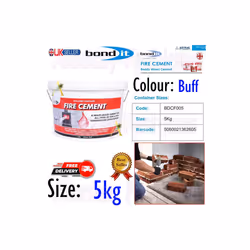 Bond It Fire Cement Ready Mixed Stoves Oven Boilers Flue  Buff 5kg
