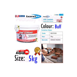 Bond It Fire Cement Ready Mixed Stoves Oven Boilers Flue  Buff 5kg