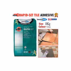 Bond it Rapid Set Tile Adhesive Rapid Floor Cement Bag Grey 10Kg