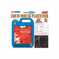 5L Extra Strength Liquid Mortar Plasticiser Cement Admixture / Brown