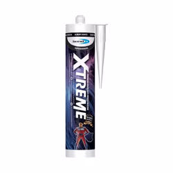 Bond-It Xtreme White Anti-Mould Silicone Sealant EU3 Cartridge 310ml - a flexible, permanently waterproof sealant ideal