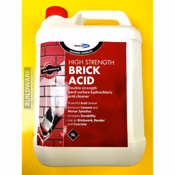 BOND IT - HIGH STRENGTH BRICK ACID 5L (CLEAR) - CEMENT & MORTAR SPLASHER REMOVER