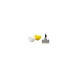 Set Of 2 Poach Perfect Silicone Egg Poachers - Eddingtons Eggshell -  silicone eddingtons egg 2 set poachers perfect eggshell
