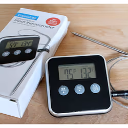 Digital Timer With Meat Thermometer - Eddingtons Probe Remote Professional -  meat thermometer timer digital eddingtons probe ...