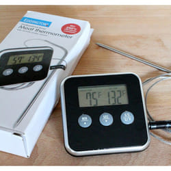 Digital Timer With Meat Thermometer - Eddingtons Probe Remote Professional -  meat thermometer timer digital eddingtons probe remote professional