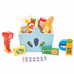 Le Toy Van Grocery Set & Scanner, Shopping, 2 yr(s), Multicolour, Wood