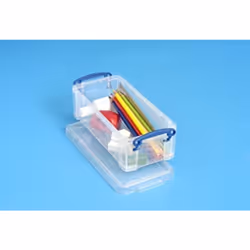 Really Useful Boxes 0.9C, Storage box, Transparent, Rectangular, Polypropylene (PP), Monochromatic, 0.9 L