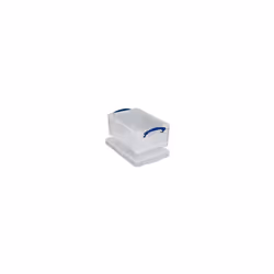 Plastic Lightweight Stackable 5 L W200xD340xH125mm Clear Box [Pack 3]