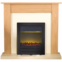 Adam Southwold Fireplace Suite in Oak with Colorado Electric Fire in B