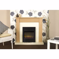 Adam Southwold Fireplace Suite in Oak with Colorado Electric Fire in B