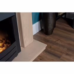 Adam Malmo in Oak & Black/Cream with Colorado Electric Fire in Black, 39 Inch