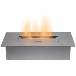 Adam Small Bio Ethanol Burner in Stainless Steel, 1.5 Litre Capacity