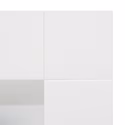 Adam Malmo Fireplace in Pure White & Black/Pure White, 39 Inch