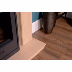 Adam Malmo in Oak & Black/Cream with Oslo Inset Electric Stove in Black, 39 Inch