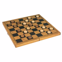 Draughts Game Draughts 29 X 29 Cm Wood Brown