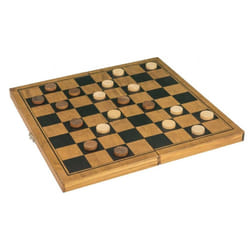 Draughts Game Draughts 29 X 29 Cm Wood Brown
