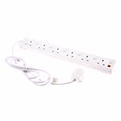 SMJ F6W2IS, 2 m, Indoor, White, 6 AC outlet(s), 13 A, 1 pc(s)