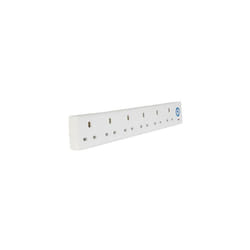 SMJ S6W2MPX Extension Lead 240 Volt 6 Way 13A Surge Protection 2 Metre